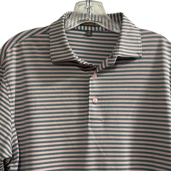 Peter Millar Men's Striped Polo Shirt M Multicolor Short Sleeve Casual - Picture 10 of 15